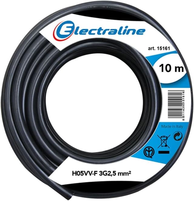 Detalle de Electraline 11821 cavo prolunga 10 m H05VV-F