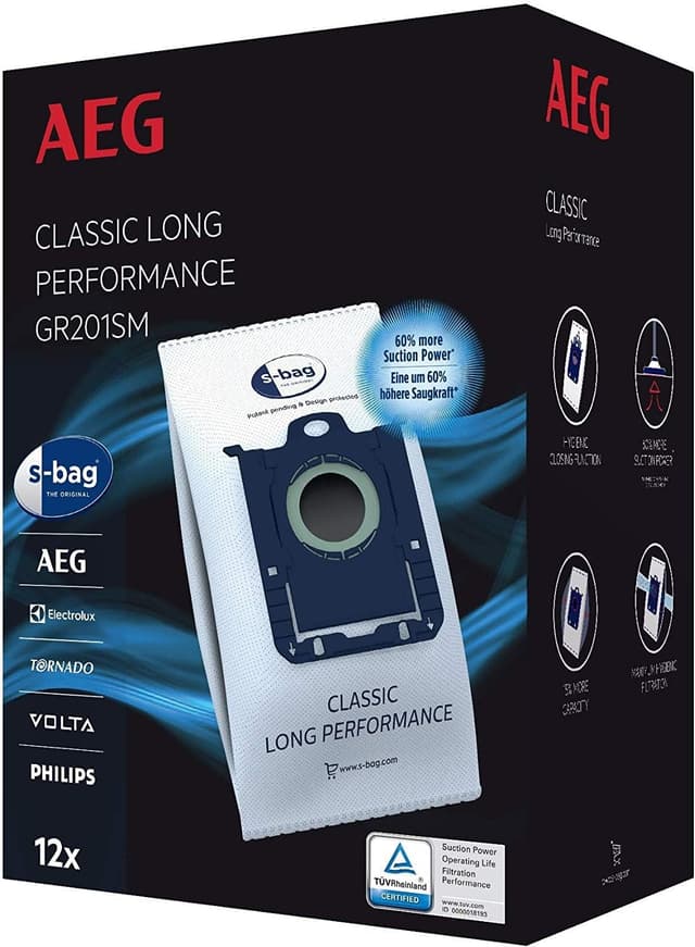 Detalle de AEG GR201SM s-Bag 12er-Pack đ§č