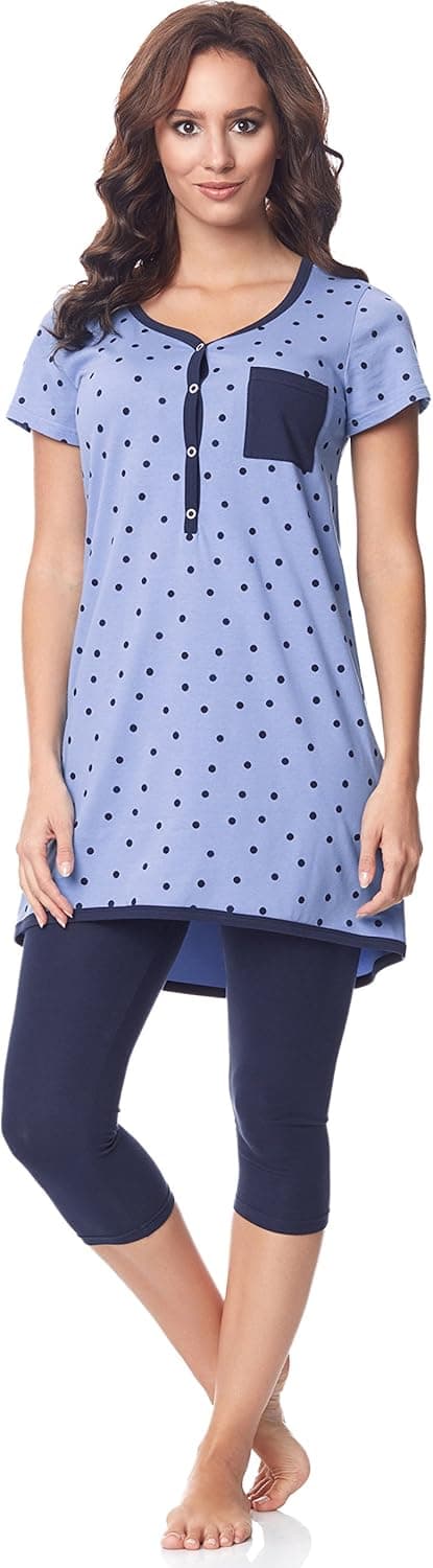 Thumbnail 5 de Be Mammy Pijama Premamá Camiseta y Leggins 3/4 BE20-177