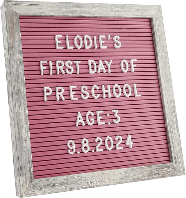 Imagen de Rustic Pink Letter Board 25x25cm en OfertitasTOP