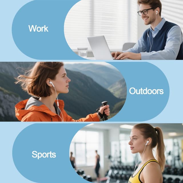 Thumbnail 6 de XINSHIKEJI 2er-Set In-Ear-Kopfhörer mit 3,5-mm-Klinke und Mikrofon (Kabel, Fernbedienung)