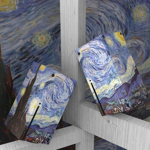 Detalle de playvital The Starry Night Custom Vinyl Skins for Xbox Series X & Controller