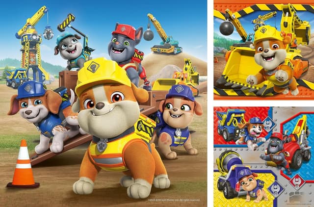 Detalle 2 de Ravensburger Kinderpuzzle „Rubble & Crew“ – 3er-Set mit 3×49 Teilen für Kinder ab 5 Jahren
