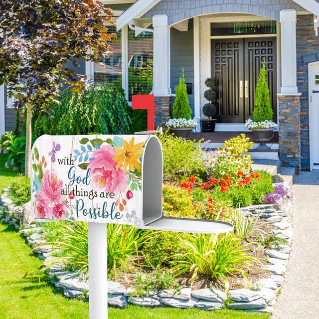 Thumbnail 5 de FBCOO Hello Sunshine Mailbox Cover 20.5" 📮