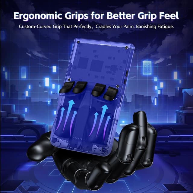 Detalle de R36MAX Retro Handheld Game Console (R36MAX) with 4.0'' IPS Screen, Linux System, 64GB TF Card