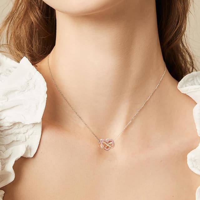 Detalle de Ruaidhra Sterling-Silber Charms-Anhänger (925), Herz/Kreuz/Blumen/Kleeblatt/Schildkröte Tiermotive als Charm Clip Stopper für Armband & Kette