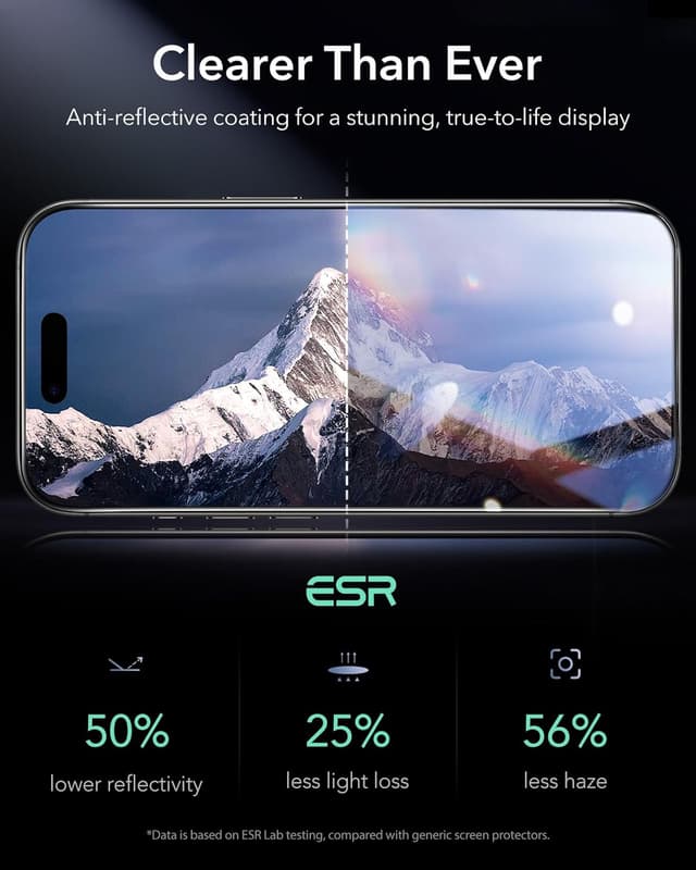 Thumbnail 5 de ESR Armorite 9H+ Glass iPhone 17/16 Pro