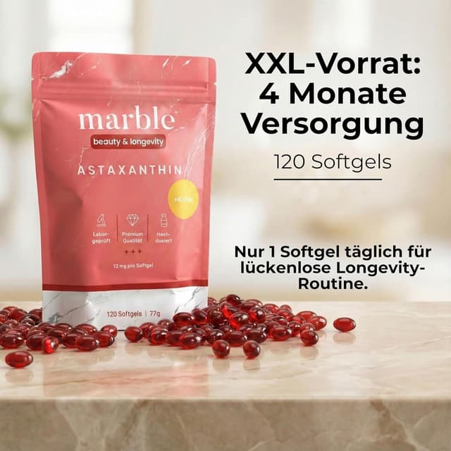 Thumbnail 6 de Marble Astaxanthin 12 mg mit Krillöl Softgel