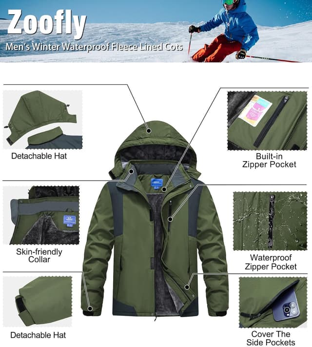 Thumbnail 4 de Zoofly Giacca da Sci Impermeabile 10.000 mm