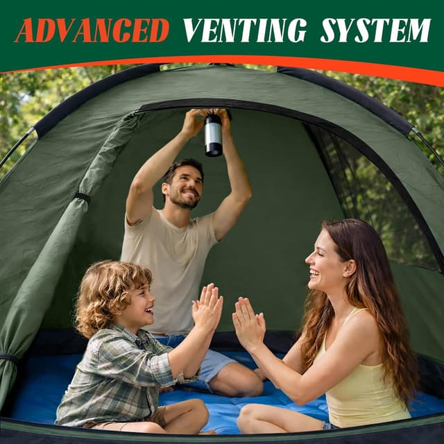 Detalle de Camping Tent 2/3 Man Dome Tent 2.8kg