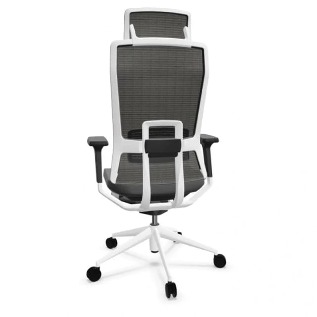 Thumbnail 2 de Actiu TNK Flex Silla de Oficina Blanca y Negra