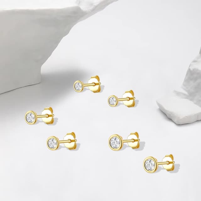 Thumbnail 4 de Ecripe 925 Sterling Silber Ohrstecker 925