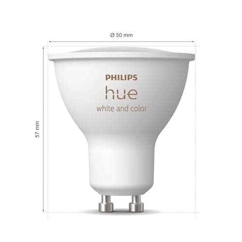 Detalle de Philips Hue Starter Kit Bridge + 3 GU10, iluminación inteligente