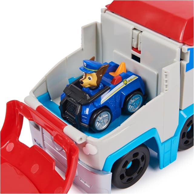 Thumbnail 6 de Paw Patrol Pat Patrouille Pup Squad : Patrouilleur Chase (camion + voiture figurine)