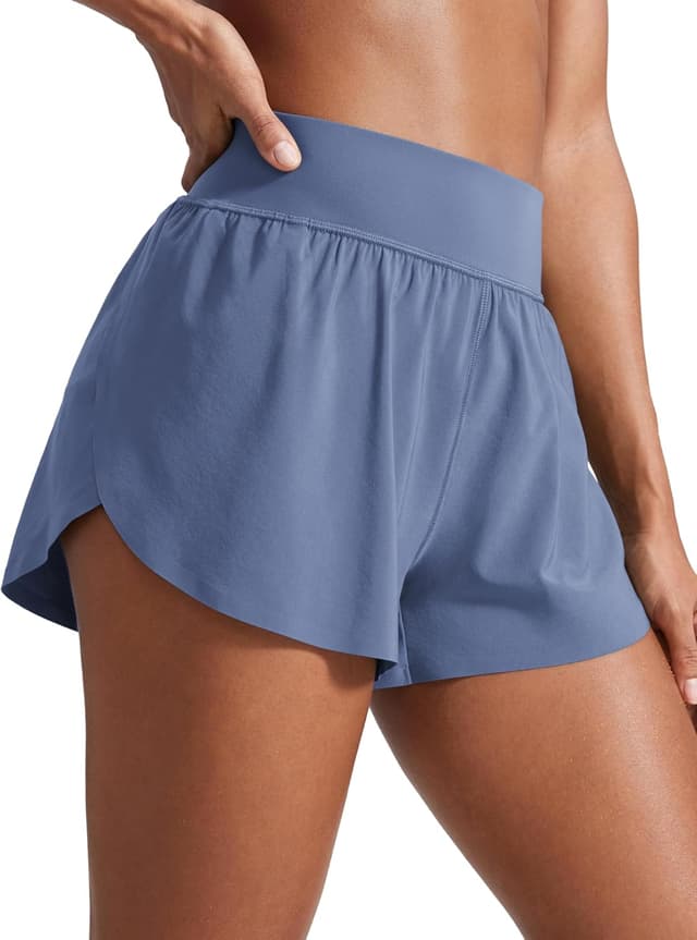 Thumbnail 6 de CRZ YOGA Women’s High Waist Running Shorts with 3'' mesh liner and high split