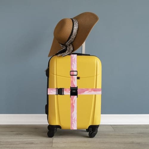 Thumbnail 5 de Sangles pour valises, lot de 1, rose ⚙