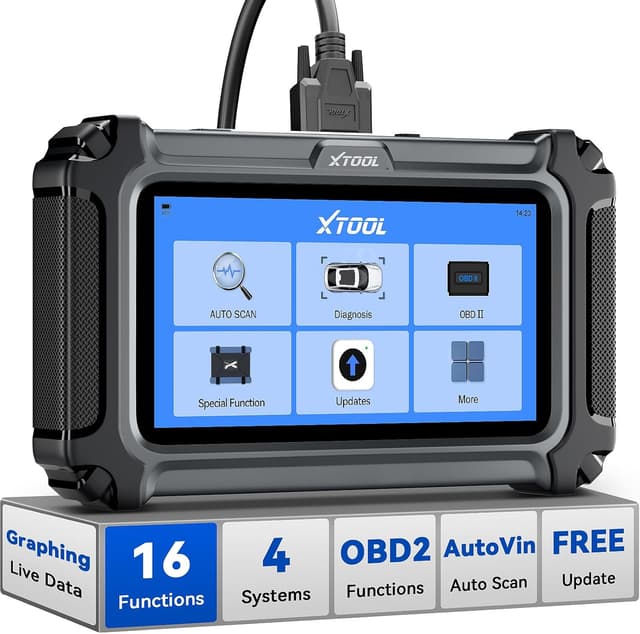 Detalle de XTOOL D5S OBD2 Scanner (OBDII) with 16 reset functions, AutoVIN, Wi‑Fi lifetime updates