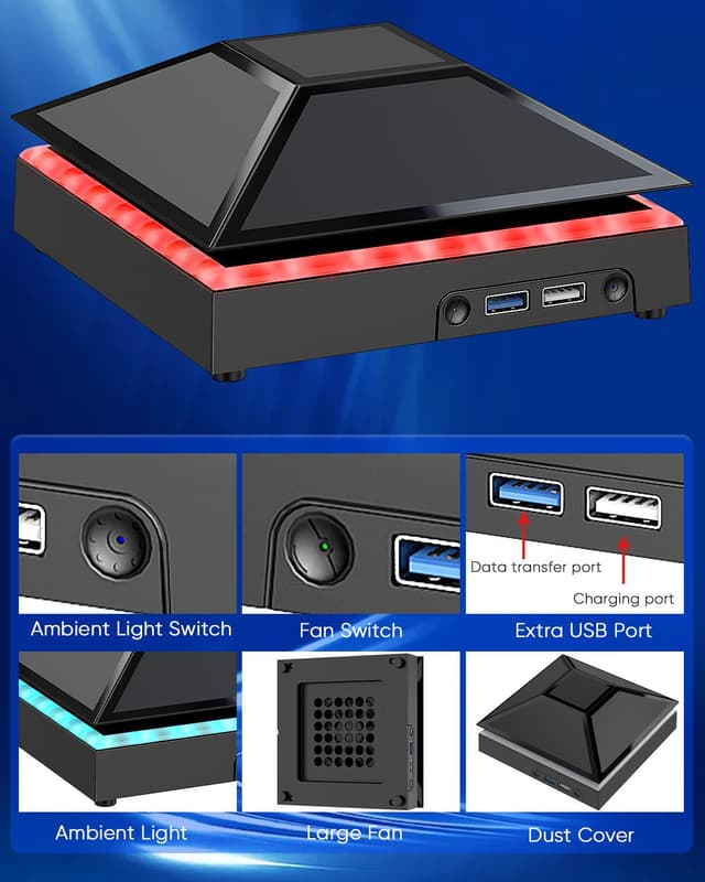 Detalle 2 de Xbox Series X Cooling Fan with RGB, 3 Speeds