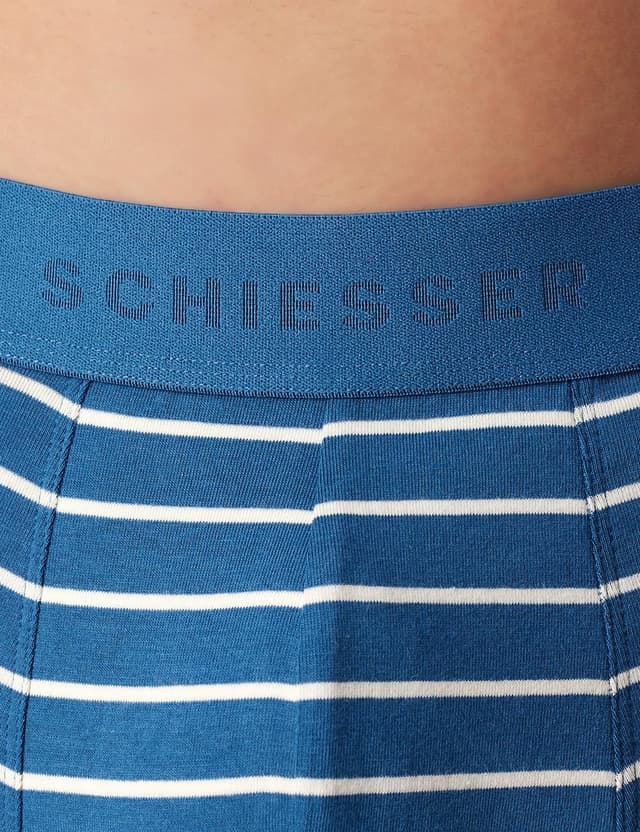 Detalle de Schiesser Herren 5er-Pack Boxershorts aus Bio-Baumwolle (95/5 Organic)