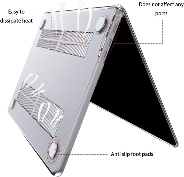 Detalle de eleger Case for 13-inch MacBook Air A3240 13.6-inch clear cover