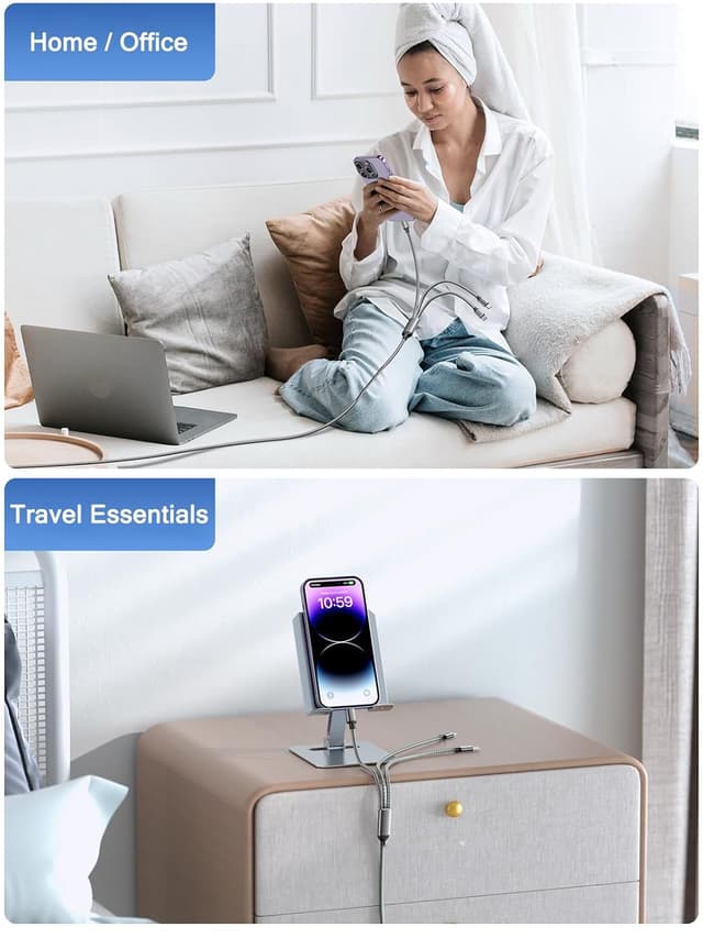 Thumbnail 5 de Multi Charger Cable 3-in-1, 1.2m 3A