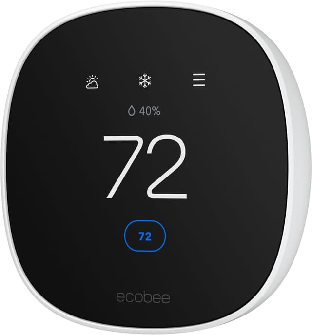 Detalle de ecobee Smart Thermostat Essential (Energy Star) — Programmable Wi‑Fi Thermostat with Alexa, Siri & Google Assistant Support