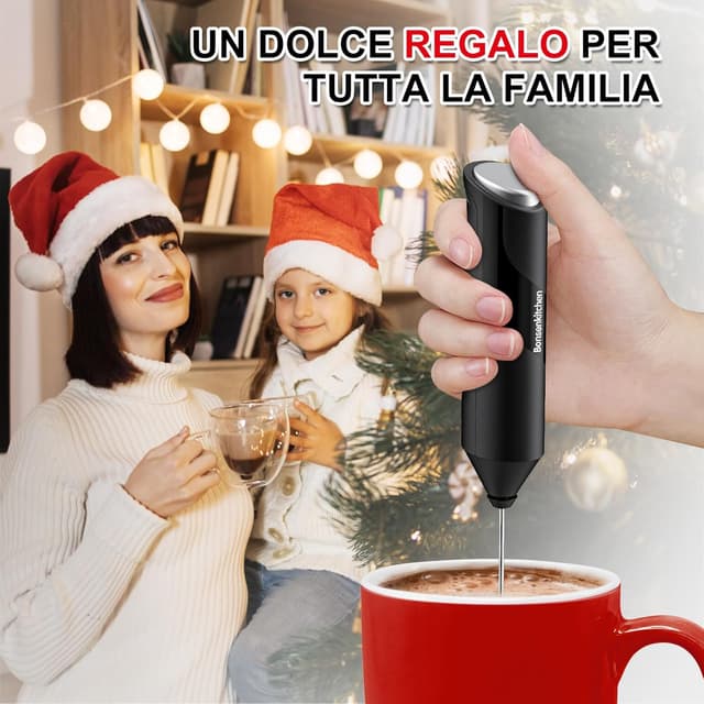 Thumbnail 6 de Bonsenkitchen Montalatte elettrico 1 frusta per cappuccino 🥛