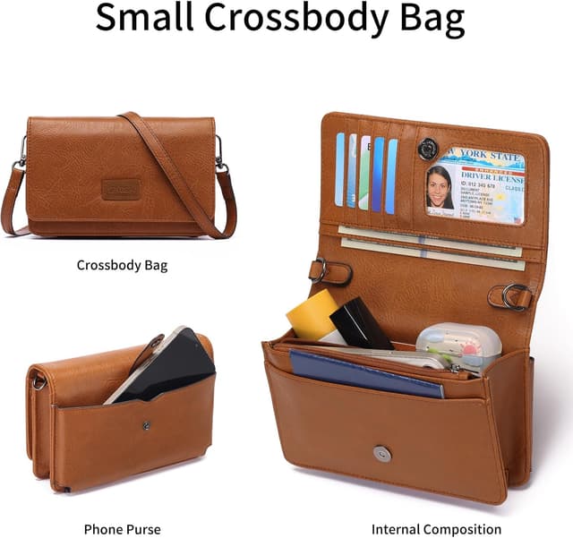 Detalle de SENDEFN crossbody phone bag 19 x 14 cm