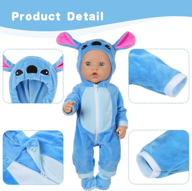 Thumbnail 2 de Aolso Baby Doll Clothes for 35-45 cm dolls