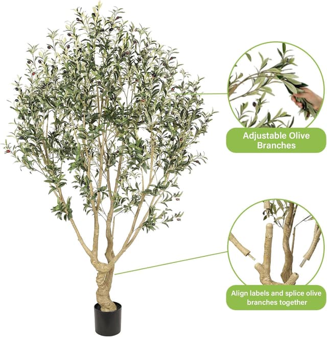 Thumbnail 4 de Realead Faux Olive Tree 7ft