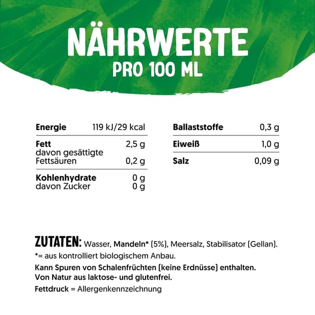 Thumbnail 1 de Alpro Bio Mandeldrink ohne Zucker 8Ă1 l đ„