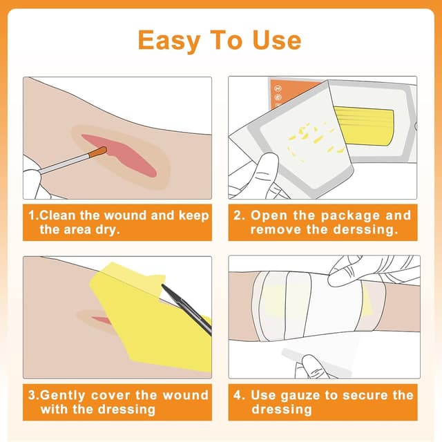 Detalle 2 de Carbou Medical Xeroform Petrolatum Dressing 5"x9" (25 Individual Packs) Non-Adherent Mesh Gauze Pads for Wound Care