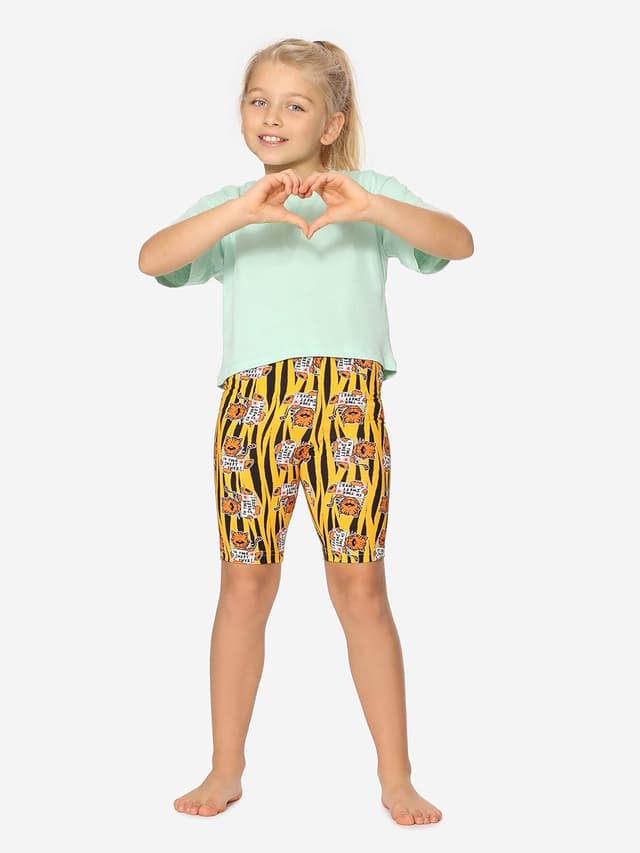 Detalle de Merry Style leggings corto in cotone con elastan per bambina e ragazza MS10-406