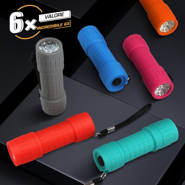 Thumbnail 6 de EverBrite Torcia UV LED portatile da 395 nm (confezione da 6 pezzi, 6 colori) per rilevare macchie e urina di animali