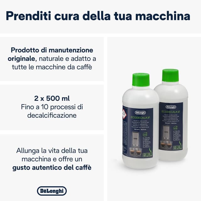Thumbnail 1 de De'Longhi DLSC502 EcoDecalk decalcificante 10 dosi