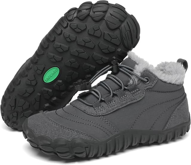 Detalle de SAGUARO Will I – chaussures minimalistes d’hiver enfant, doublure chaude (25-36)