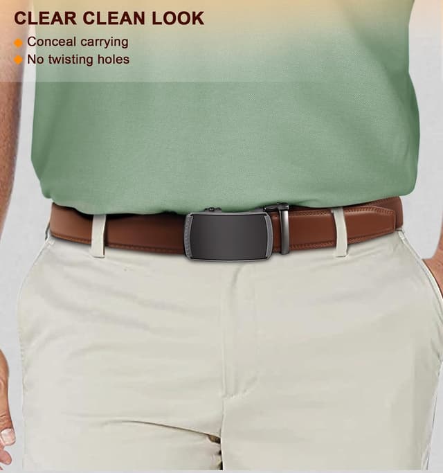 Thumbnail 5 de BULLIANT Men's Leather Ratchet Belt 1 3/8"