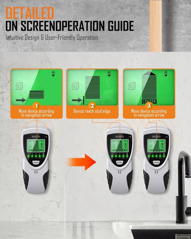 Thumbnail 1 de Lorrtta 5 in 1 Stud Finder Wall Scanner