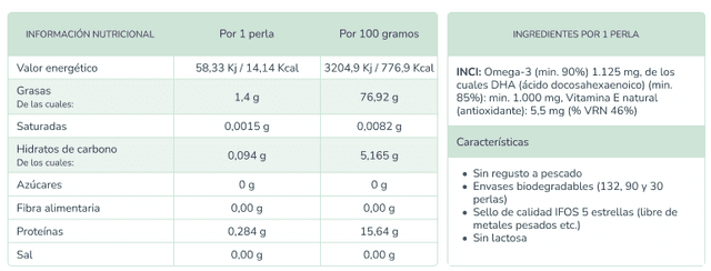 Detalle 2 de NuaDHA 1000 perlas