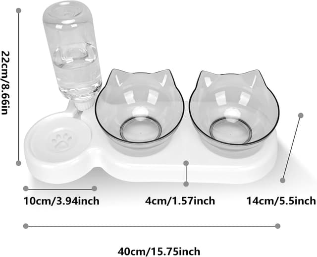 Thumbnail 5 de Tilted 15° Cat Bowl with Stand