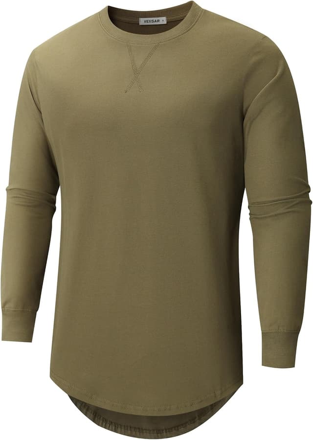 Thumbnail 6 de VEIISAR Herren dickes Rundhalsmantel-T-Shirt aus 100% Baumwolle (Heavy Duty, preshrunk)