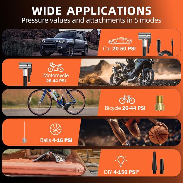 Thumbnail 4 de Calmara Y34 150 PSI Tire Inflator 6000mAh