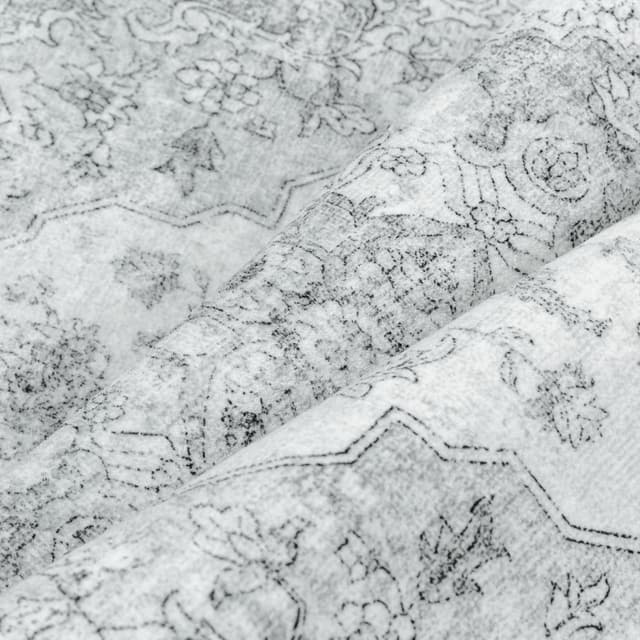 Thumbnail 6 de PureCozy Vintage Grauer Teppich als Flur Läufer (60x180 cm) – waschbar, kurzflorig, rutschfest