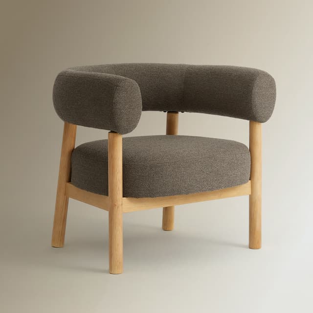 Detalle 2 de El Corte Inglés Room Butaca en tejido bouclé Nordic