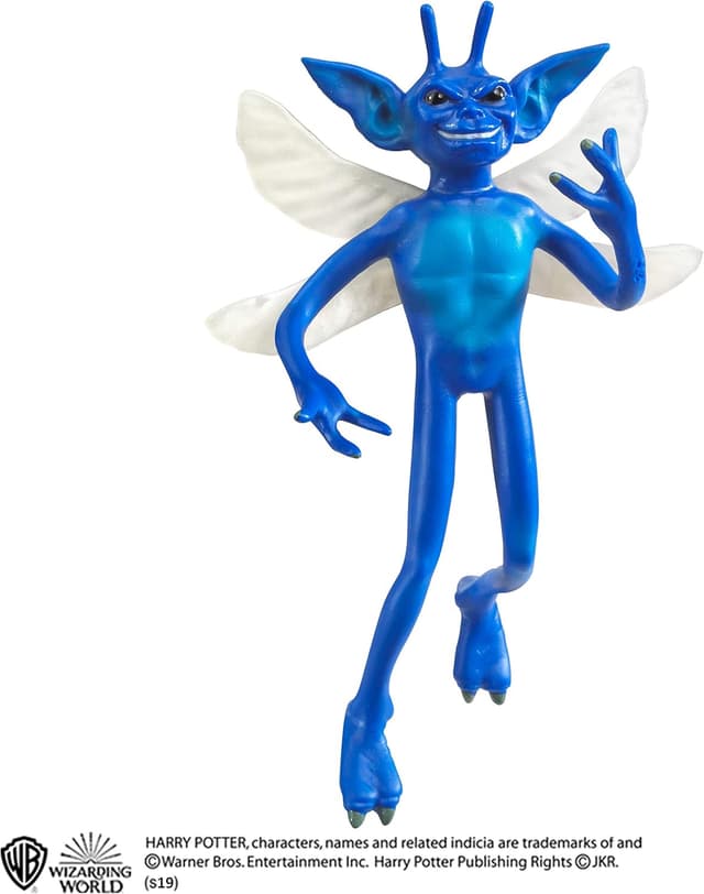 Detalle 2 de The Noble Collection figurine Cornish Pixie pliable (7 in / 18 cm) Harry Potter – à poser et officielle