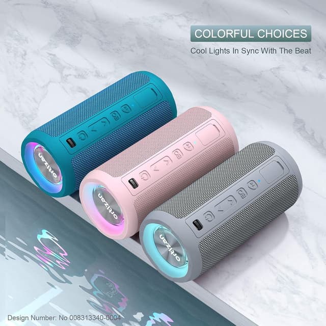 Thumbnail 1 de Ortizan X10P Altavoz Bluetooth Portátil Rosa con Luz LED 🎶