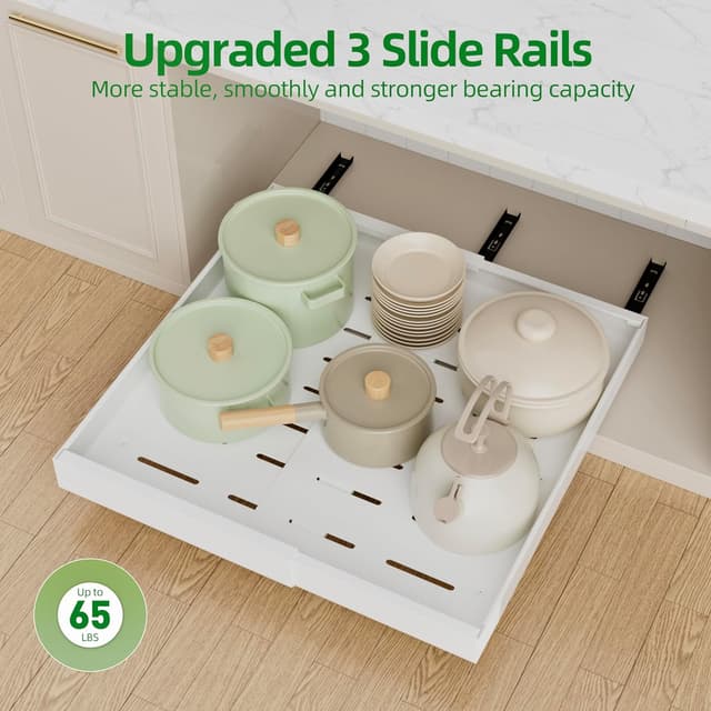 Thumbnail 6 de PAKETA 4-Pack Pull Out Cabinet Organizer 21"