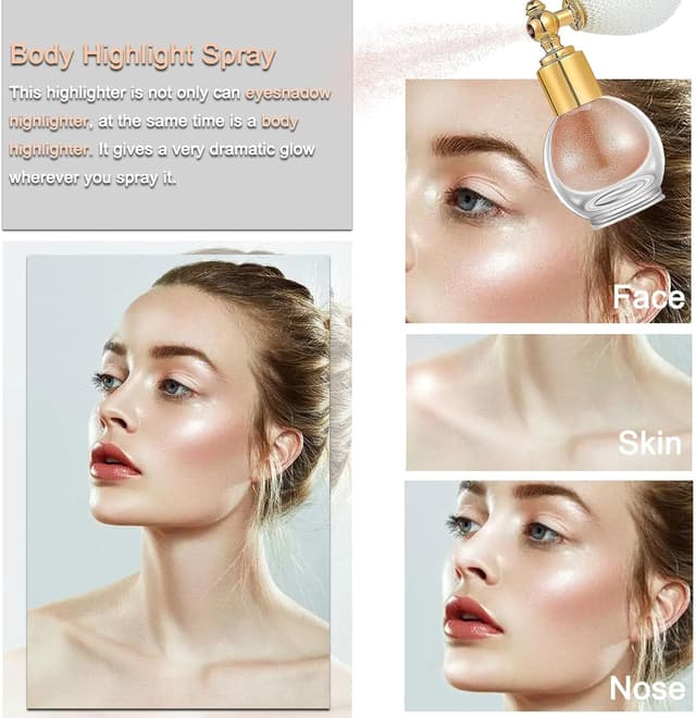 Thumbnail 2 de HTRUIYATY Glitter Spray Brillante para Fiestas