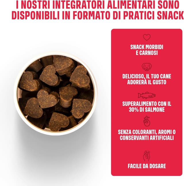 Detalle de ivvi Allergy Immunity snack per cani al salmone (60 snack, 270g) contro allergie, prurito e per il sistema immunitario