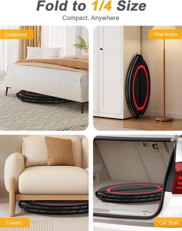 Thumbnail 6 de COWISH Foldable Fitness Trampoline 200kg rebounder